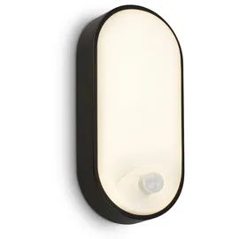 Brilo LED Wandlampe Aussen (IP65) 1 Schwarz