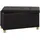 VCM Truhenbank Sizos L Schwarz 76 x 38 x 40 cm