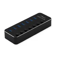 ROLINE USB 3.2 Gen 1 Notebook Hub, 7 Ports, einzeln schaltbar