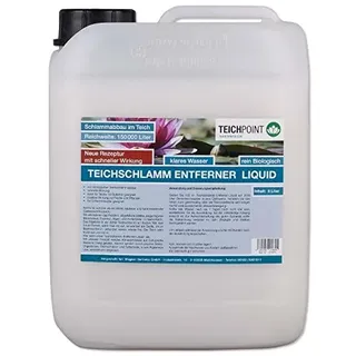 Teichpoint Teichschlamm Entferner Liquid, Koi Teich Teichschlammentferner flüssig, entfernt Ihren Teich Schlamm und Bodenschlamm (5 Liter)