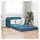 vidaXL Fußbodensofa 2-in-1 Blau Samt