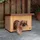 Ferplast Hundehütte Baita 50, Hundehaus aus Kiefernholz, 56x46,5x41,5cm