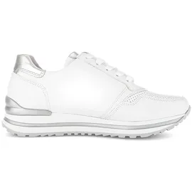 Gabor Sneaker Low Damen Weite H Weiß/Silber 35,5
