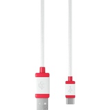 Cherry USB-C auf USB-A Tastatur-Kabel, 1.5m, weiß/rot (JA-0600-0)