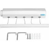 Ausziehbarer Wand-Wäscheständer – Wand-Wäschetrockner mit 5 Drähten von 3,75 Metern für den Innen- und Außenbereich.
