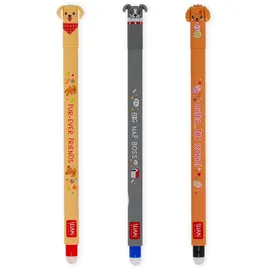 Legami Löschbarer Gelstift Set Fur-Ever Friends 3 St.