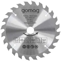 gomag Kreissägeblatt Ø 165 mm 20 x 1 x 1,6 mm 24 Zähne