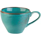 CreaTable 6er Set CreaTable Kaffeetasse Nature Collection 200 ml Steinzeug Blau