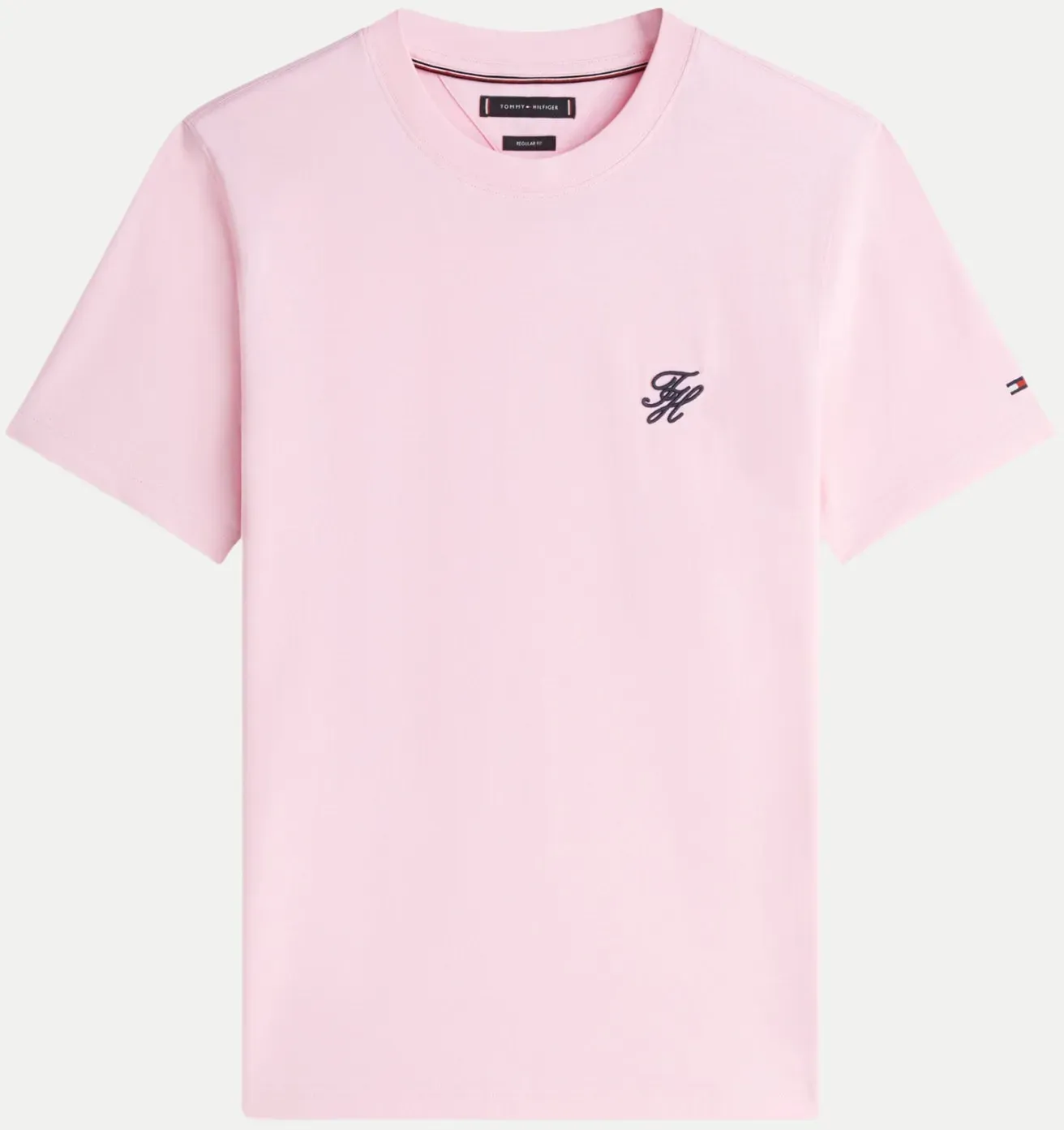 T-Shirt mit Logo-Stickerei Rosa XL