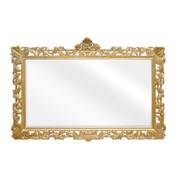 Casa Padrino Barock Spiegel Gold  Handgefertigt 193 x 110 cm - Holzspiegel - Barock Möbel