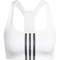 adidas Powerimpact Medium-Support 3-Streifen Sport-BH Damen IT6622 - white L A-B