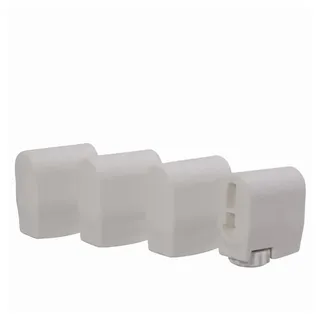 Sieger Gartenstuhl Sieger 4er Fußkappenset für Tische 25mm x 45mm, weiß
