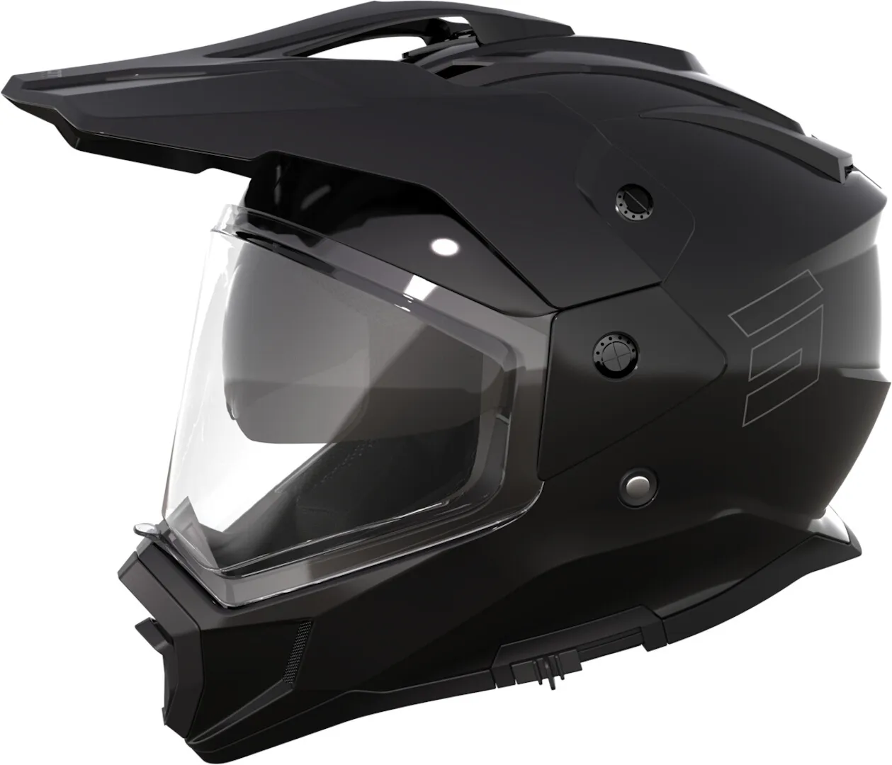 Shot Trek Solid Motorcross helm, zwart, XS Voorman