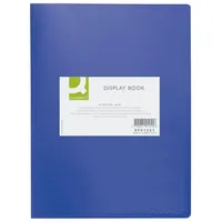 Q-Connect Sichtbuch 20 Hüllen, blau