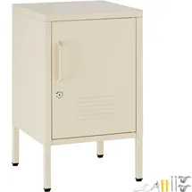 Tectake Nachttisch Baker 35 x 42,5 x 60,5 cm Creme