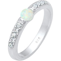 Elli PREMIUM Opal Kristalle 925er Sterling Silber Ringe Damen