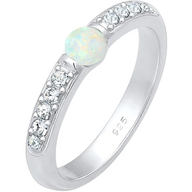 Elli PREMIUM Opal Kristalle 925er Sterling Silber Ringe Damen