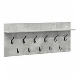 vidaXL Nachttisch mit Regal 100 x 40 x 12 cm Grau