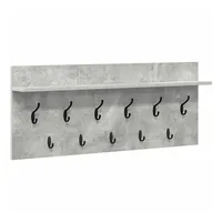 vidaXL Nachttisch mit Regal 100 x 40 x 12 cm Grau