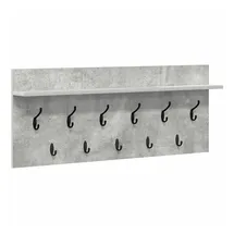 vidaXL Nachttisch mit Regal 100 x 40 x 12 cm Grau