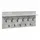 vidaXL Nachttisch mit Regal 100 x 40 x 12 cm Grau