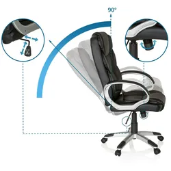 MyBuero Chefsessel RELAX BY155 Kunstleder schwarz
