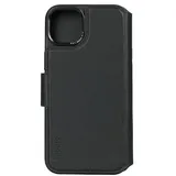 decoded iPhone 15 Plus Leder Wallet Case schwarz