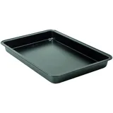 Lagostina Gustosa Bräter, rechteckig, aus Stahl, Antihaftbeschichtung, für Backofen, Schwarz, 42 x 29 x 4 cm