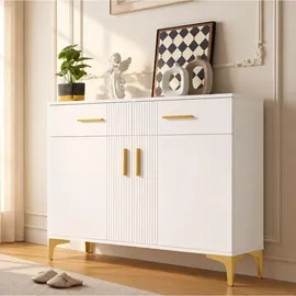 stilvora Sideboard 80 x 79,5 x 35 cm Weiß