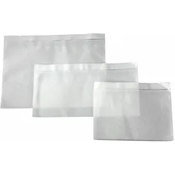 VEPATIM 1000x DOCUFIX Dokumententaschen *transparent ohne Druck* DIN Lang 240x115mm