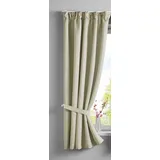Gardinenbox NewYork verdeckte Schlaufen 140 x 160 cm beige