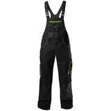 Magni FORTIS Latzhose twenty four schwarz/limegreen