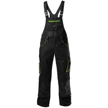 Magni FORTIS Latzhose twenty four schwarz/limegreen