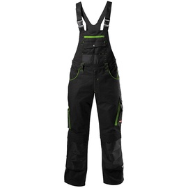 Magni FORTIS Latzhose twenty four schwarz/limegreen