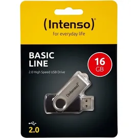 Intenso Basic Line 16GB schwarz/silber