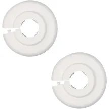 Sanicomfort PVC-Klapprosetten 15 mm 2 Stück