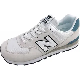 New Balance 574 Herren Weiß/Silber 42