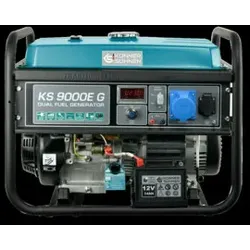 Könner& Söhnen Benzin Generator Hybrid 6,5 kW, Gas+Benzin