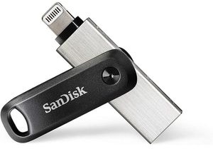 SanDisk USB-Stick iXpand Go, 64 GB, bis 75 MB/s, USB 3.0, für Apple