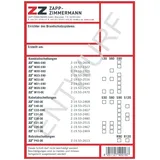 Zapp-Zimmermann Kennzeichnungsschild AbZ (DIBt) Systeme - rot/weiß/schwarz