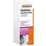 Cetirizin ratiopharm Saft - bei Allergien 150 ml Saft