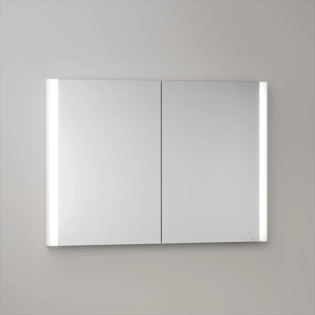 KEUCO Royal Atlas LED Spiegelschrank 100 x 71 x 11,5 cm mit 2 Türen, Unterputz 211201450102