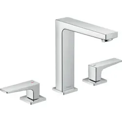 hansgrohe 3-Loch-Waschtischarmatur 160 Metropol m HG, Pus-Op-Abl, Ausl. 152mm, chr