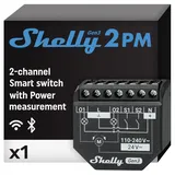 Shelly 2PM Gen3, 2-Kanal, Unterputz, Schaltaktor mit Strommessfunktion