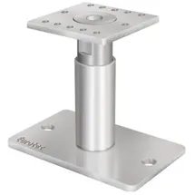 e.u.r.o.tec gmbh Pfostenträger 140 x 50 mm Silber/Feuerverzinkt