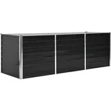 vidaXL Garten-Hochbeet verzinkter Stahl 240 x 80 x 77 cm Anthrazit
