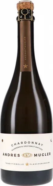 Chardonnay Auxerrois Sekt Brut Nature Andres&Mugler 2022 BIO
