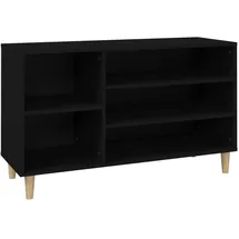vidaXL Schuhregal 102 x 36 x 60 cm schwarz