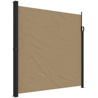 vidaXL Seitenmarkise 200 x 300 cm Schwarz Aluminium