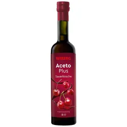 WIBERG AcetoPlus Sauerkirsche, Essig-Fruchtzubereitung mit dezenter Säure (500 ml)